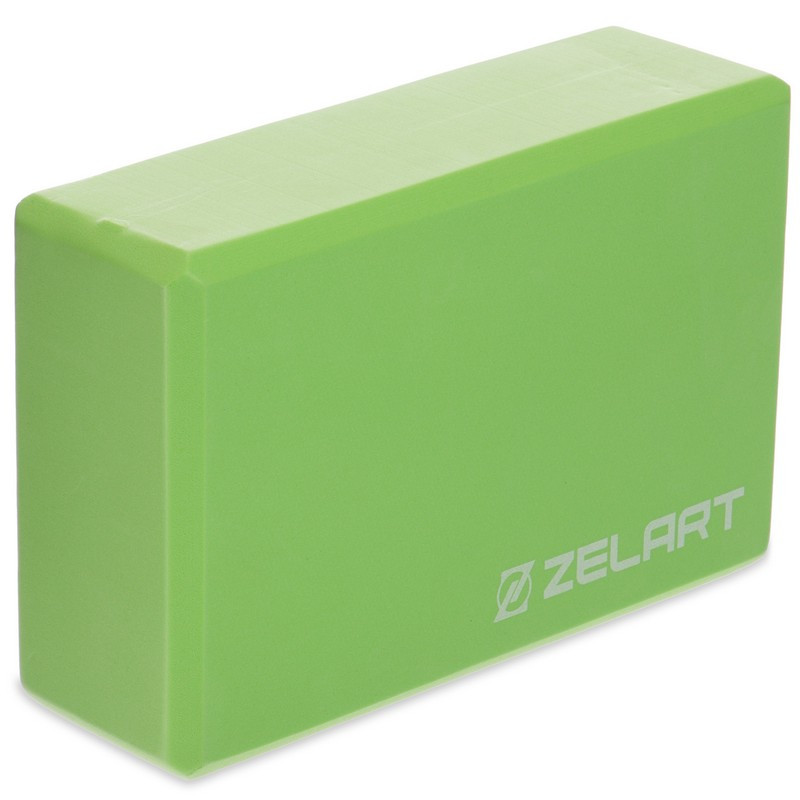 Блок для йоги кирпич для йоги Zelart Modern 2572 Green