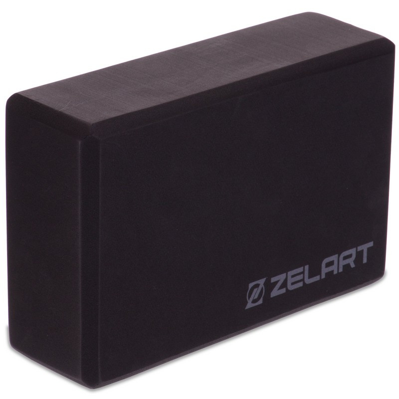 Блок для йоги кирпич для йоги Zelart Modern 2572 Black