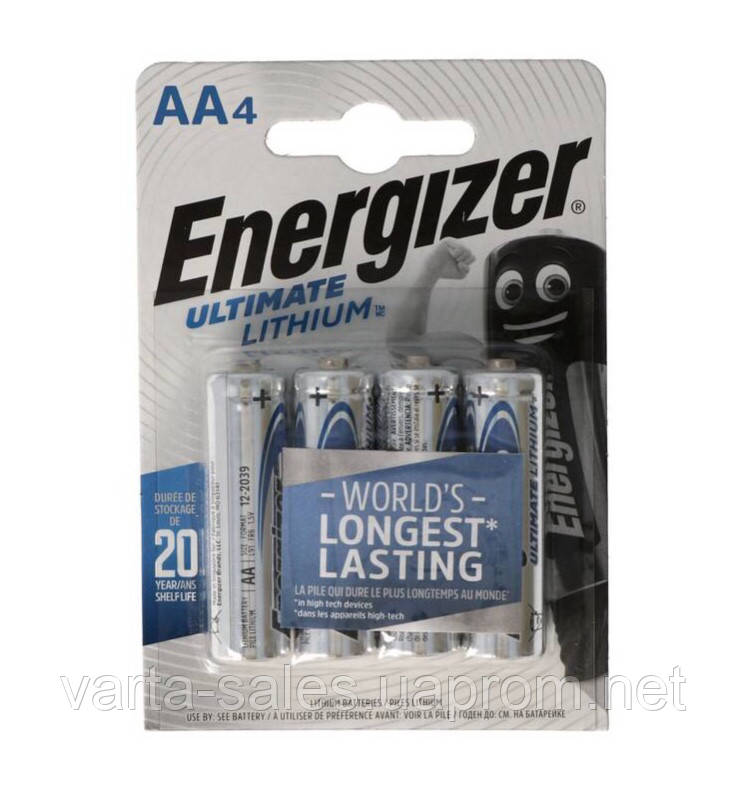 Батарейки Energizer АА Ultimate Lithium FR06 Mignon (AA) - фото 4 - id-p1424534402