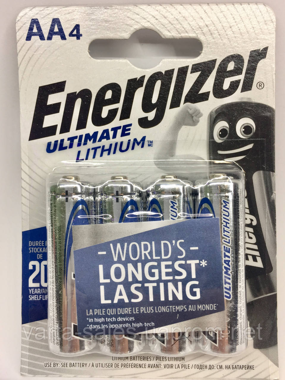 Батарейки Energizer АА Ultimate Lithium FR06 Mignon (AA) - фото 7 - id-p1424534402