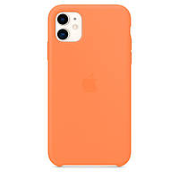 Чехол Silicone Case для iPhone 11 Pro Papaya (силиконовый чехол папайя силикон кейс айфон 11 про)