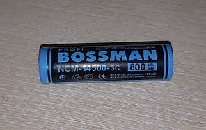 Акумулятор Bossman-Profi 14500 Li-ion 3,7 V 800mAh (NCM14500-3C)
