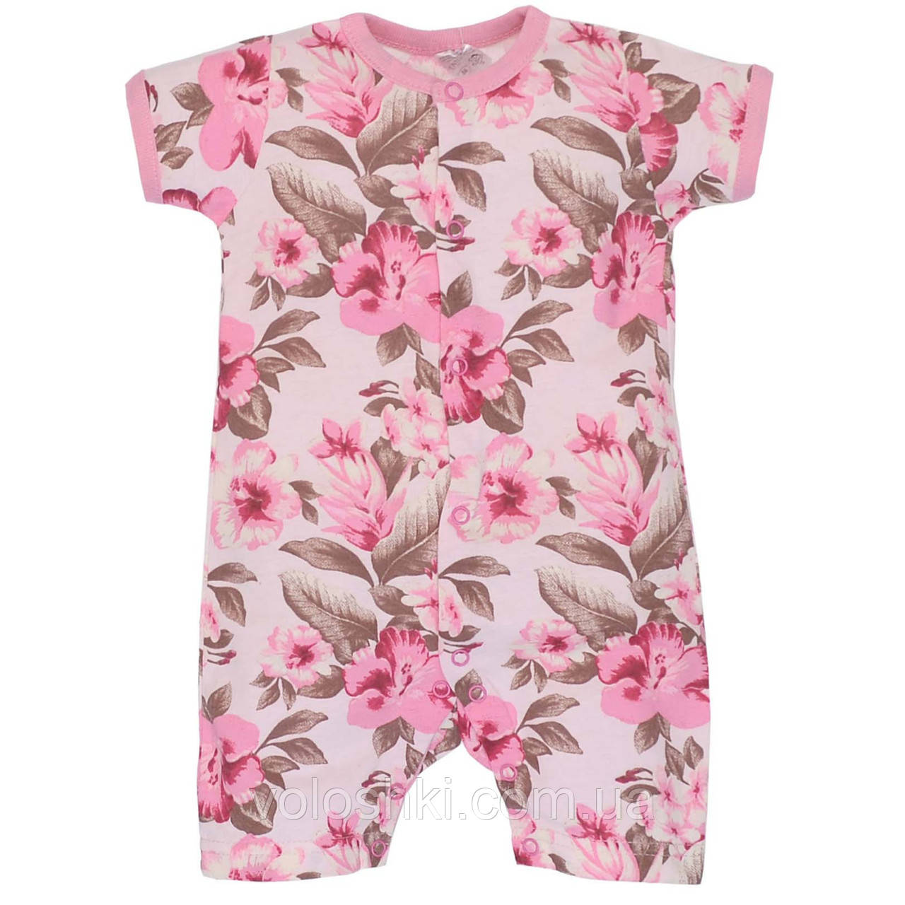 Напівкомбінезон з коротким рукавом для дівчинки, кулір, Татошка, фото 1