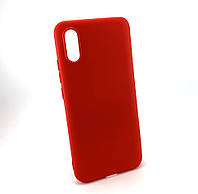 Чехол для Xiaomi Redmi 9A накладка бампер противоударный Soft Case Full red красый силиконовый