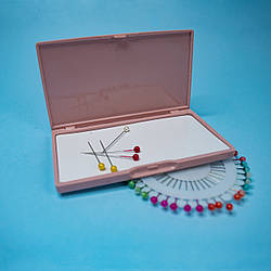 Голниця магнітна з кришкою/колір рожевий/12 см* 6 см* 1 см