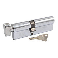 Дверной цилиндр ( сердцевина ) ВRUNO лазерный 40*50мм поворотник/ключ Хром полированный