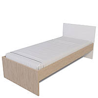 Ліжко Х-Скаут Х-09 (90*200) білий мат/дуб без ламелей