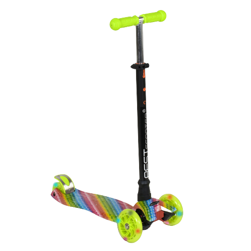 Самокат триколісний дитячий Maxi Best Scooter А 25601 /779-1335 колеса світяться