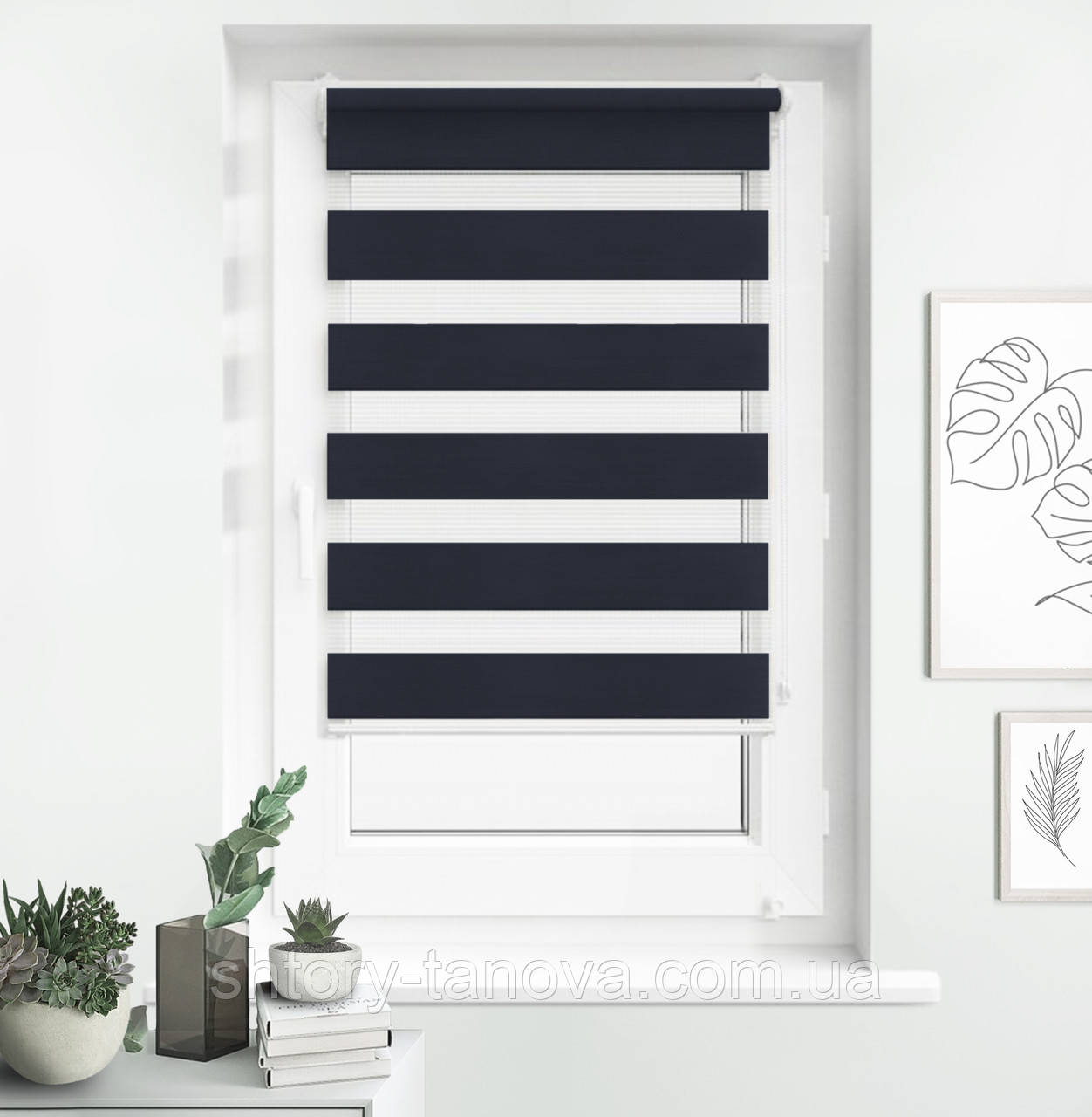 Ролет штора на кухню, спальню, вітальню, дитячу Besta графіт, фото 1