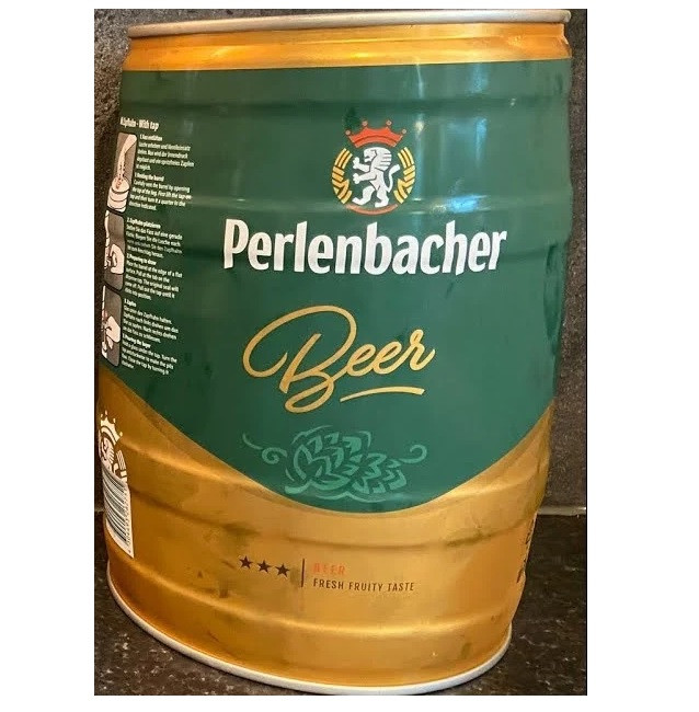 Пиво Світле Міні-кег Perlenbacher Beer 5 л Німеччина