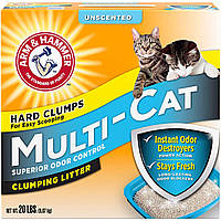 Arm&Hammer Multi-Cat Strength Комкующийся наполнитель, без аромата - 9,07 кг