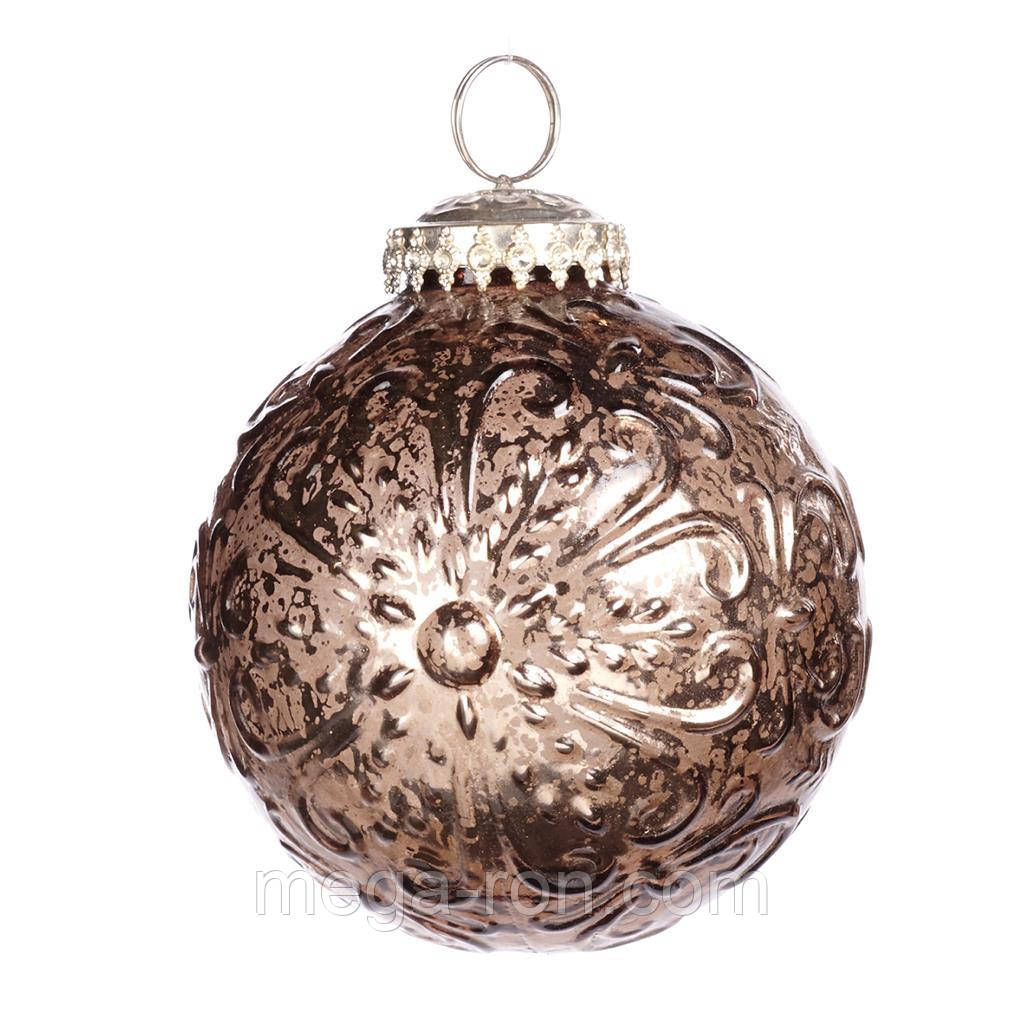 Ялинкова іграшка коричневий шар 10cm Goodwill (ціна за 1 фут)