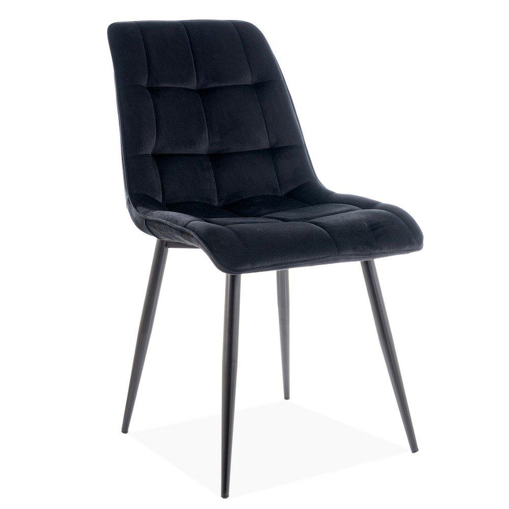 Стілець Chic Velvet SIGNAL Bluvel 19 - чорний, фото 1