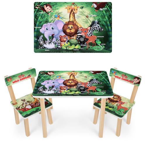Столик на двох зі стільчиками Bambi 501-83(EN) дикі тварини