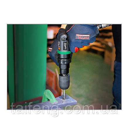Дриль пневматичний реверсивний 1/2" (500об/хв; самозатискний патрон) TOPTUL KAQA1650, фото 2