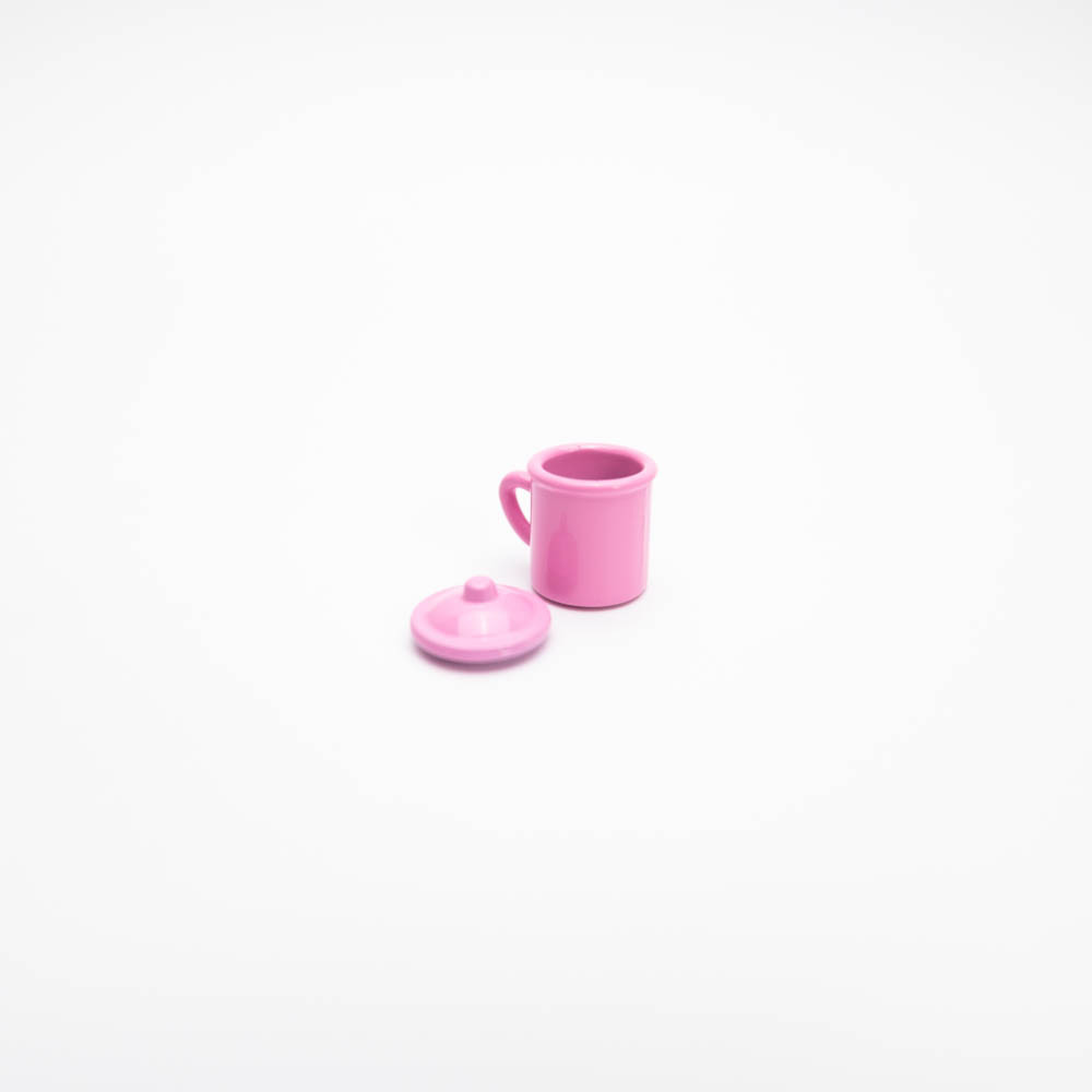 1:12 Мініатюра Кружка Керамічна Рожева 1.6 см, фото 1