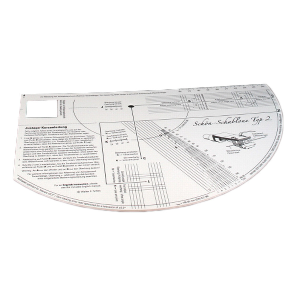 Шаблон для настроювання програвача Tonar Professional Cartridge Install Protractor, art. 3583 (art.192341)
