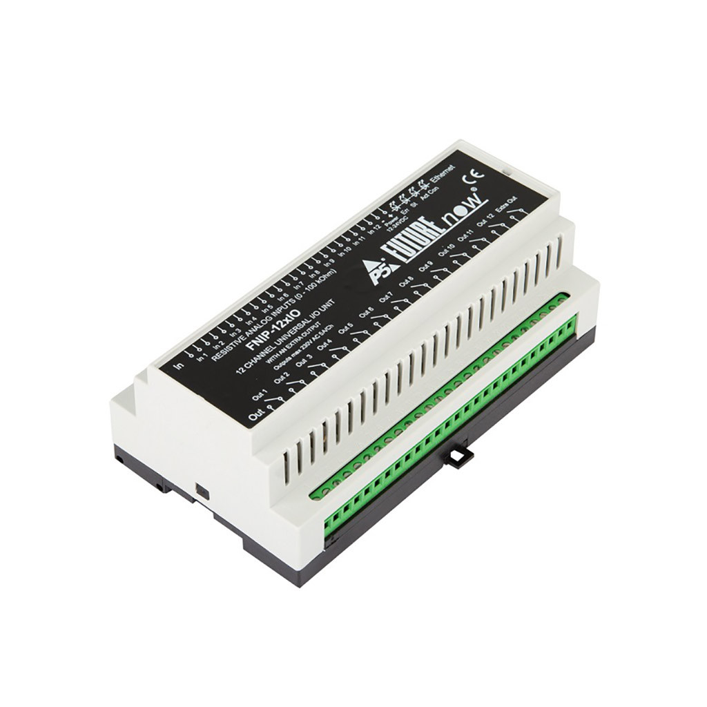 Контролер FNIP-12xIO: 12+1-канальний релейний Ethernet модуль з аналоговими входами (art.239267)