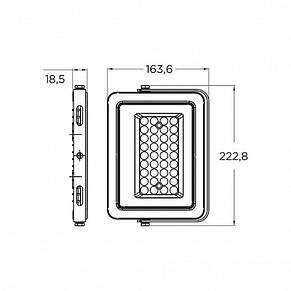 Світлодіодний прожектор EUROLAMP LED SMD із радіатором 50W 5000K (LED-FL-50(gray)), фото 4