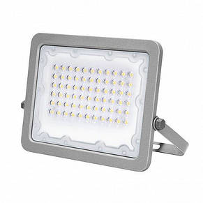 Світлодіодний прожектор EUROLAMP LED SMD із радіатором 50W 5000K (LED-FL-50(gray)), фото 3