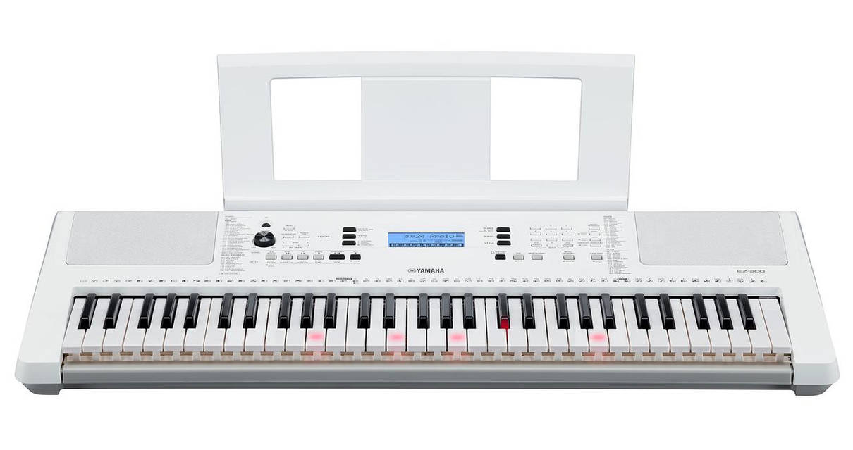 美品_YAMAHA EZ-300_ホワイト ᐉ Заказать Синтезатор с подсветкой клавиш YAMAHA EZ-300 по