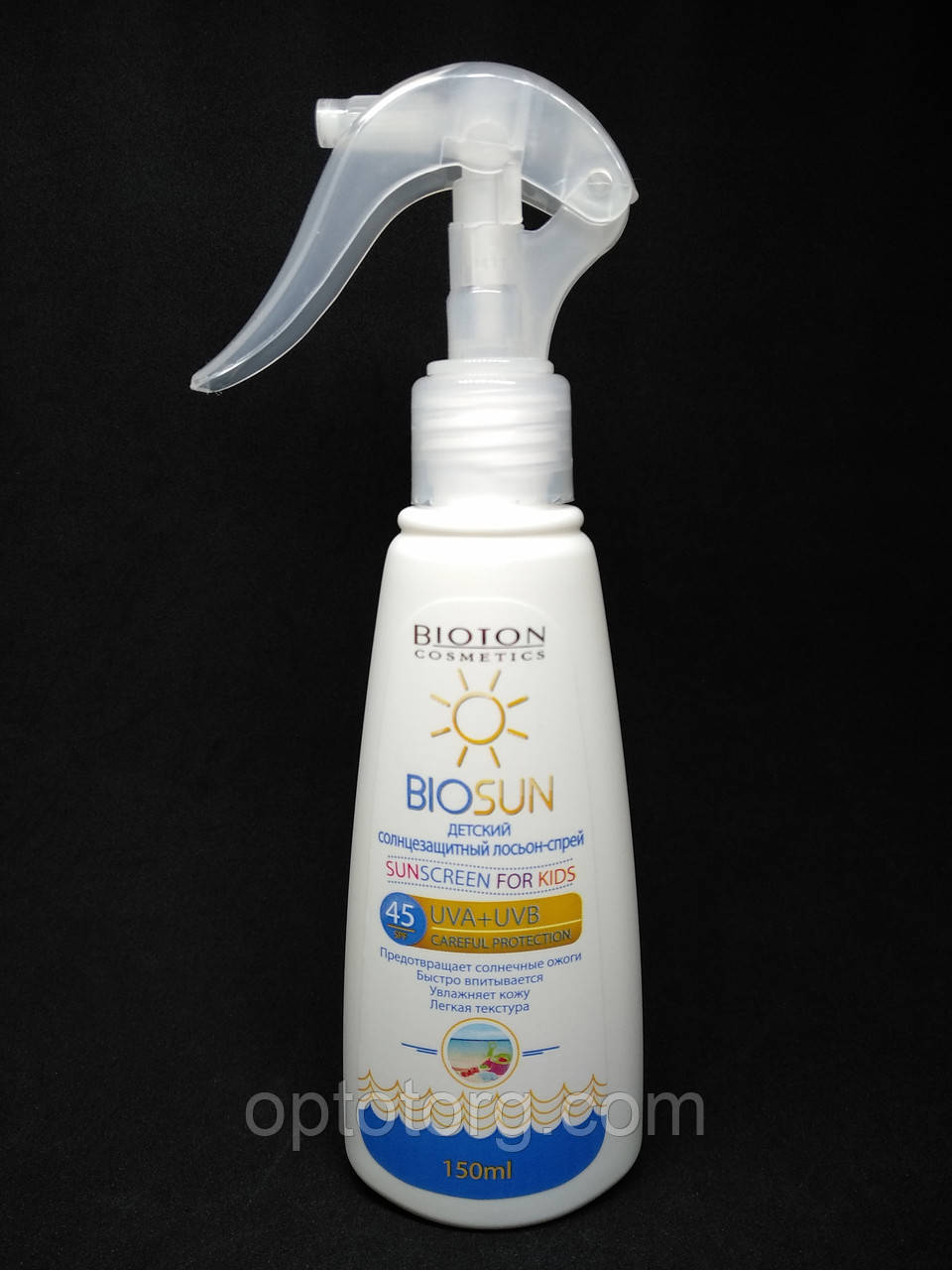 Дитячий сонцезахисний лосьйон-спрей BIOSUN SPF 45 150 мл