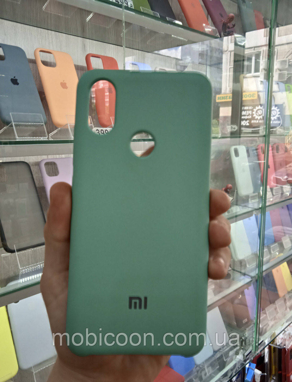 Чехол Silicone Case full для Xiaomi Mi A2 / Mi 6X green