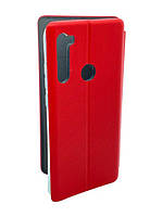 Чехол книжка Ксиаоми Редми Нот 8Т красный \ Чехол книжка Xiaomi Redmi Note 8T | магнитная есть отдел для карты