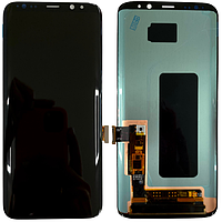 Дисплей модуль тачскрин Samsung G955 Galaxy S8+ черный OLED