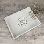 Піднос малий білий "HOME SWEET HOME"