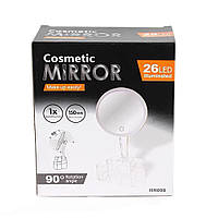 Настольное косметическое зеркало 26LED 360° с органайзером HH098 XH-086