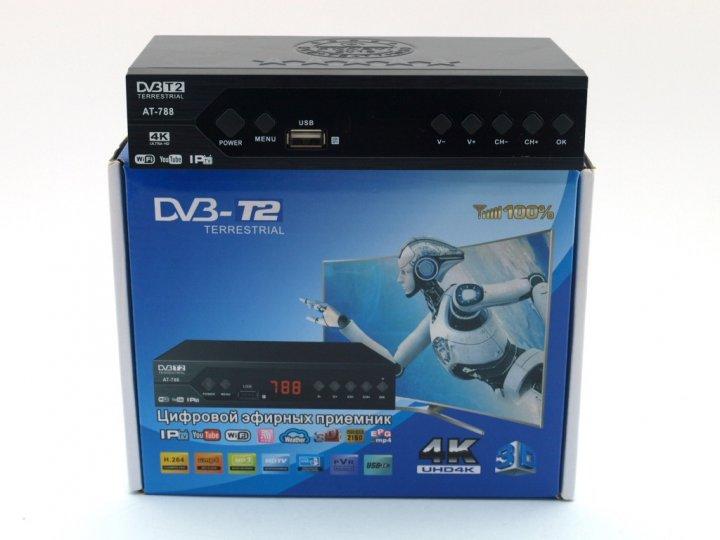 ТБ-ресивер DVB-T2 AT-788, Metal, HDMI, 1080p, WiFi