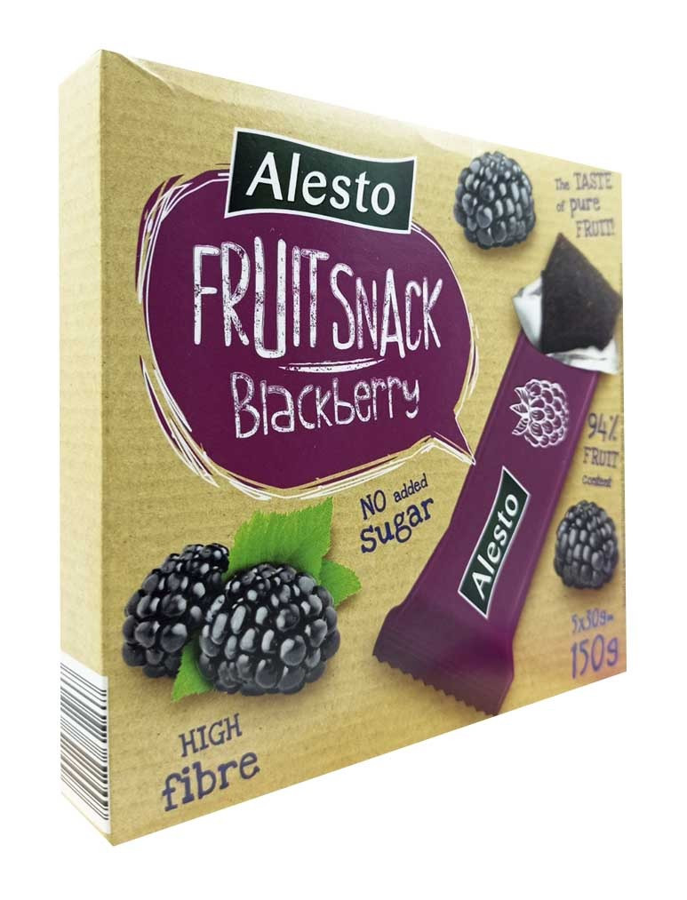 Снек Фруктовый Ежевика Alesto Fruit Snack Blackberry 150 г Германия - фото 1 - id-p1424878094
