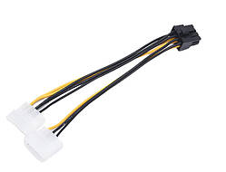 Перехідник з Molex ATX 8 пін молекс провід 8pin відеокарти