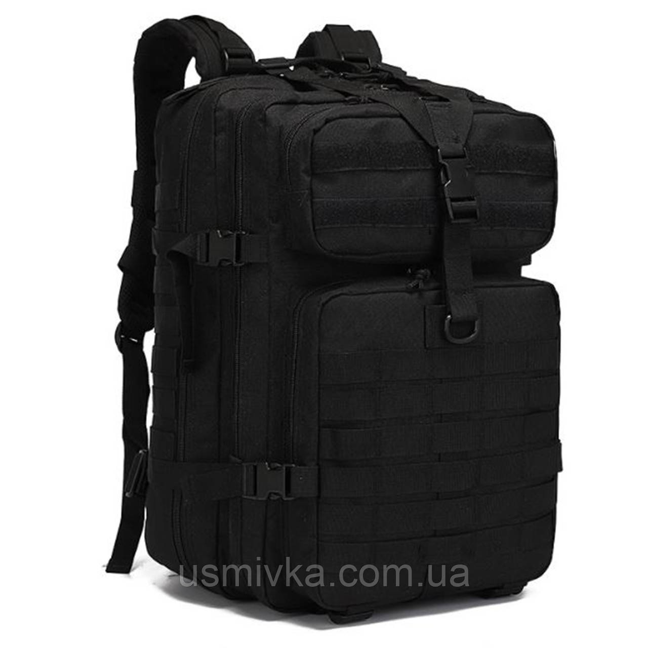 Тактичний армійський чорний рюкзак 50л Tosh US-464, фото 1
