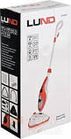 ШВАБРА ПАРОВАЯ С ИНДИКАТОРОМ UV СЕТЕВАЯ LUND 1500 ВТ 550 МЛ 110°С + 14 НАСАДОК, фото 4