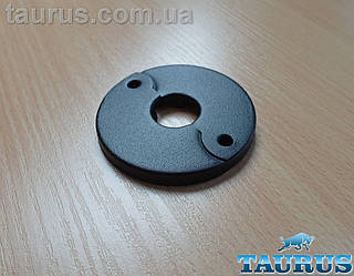 Чорний розбірний декоративний фланець - чашка DUO D70 / висота 6 мм Black, внутрішній розмір 1/2" d20мм