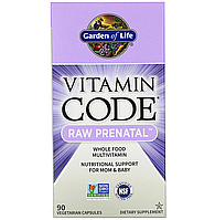 Garden of Life, Vitamin Code, RAW Prenatal, Витамины для беременных, 90 вегетарианских капсул