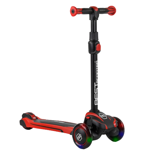 Самокат триколісний дитячий Maxi Best Scooter MX-40901 колеса світяться