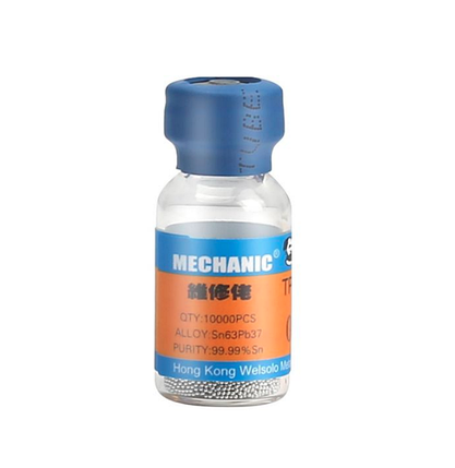 Кулі BGA для накатки процесора Mechanic XZ10 SN63 0.5 mm (10000 шт), фото 1