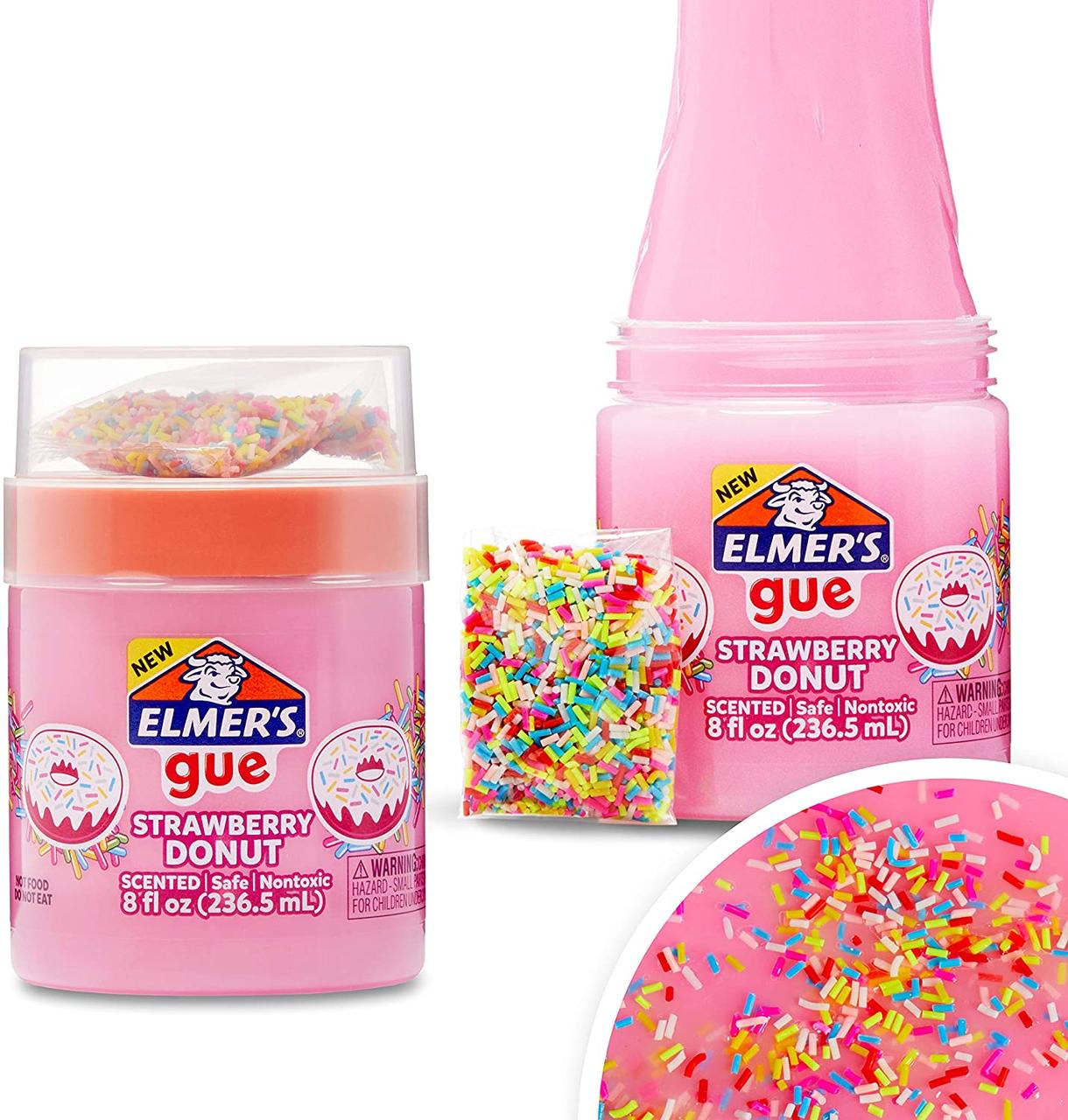 Слайм Елмерс Пончик з Різнокольоровим Посипанням Slime Elmer's Strawberry Donut 236 мл Рожевий (00731)