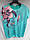 Жіноча футболка - туніка прикрашена стразами, великого (раз,54-56, 58-60) УНІВЕРСАЛ, фото 2