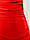 Плаття червоне жіноче літнє коротке драпіроване на фігурі яскраве, фото 8
