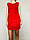 Плаття червоне жіноче літнє коротке драпіроване на фігурі яскраве, фото 3