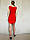 Плаття червоне жіноче літнє коротке драпіроване на фігурі яскраве, фото 6