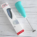 Ручний капучинатор спінювач FUKE Mini Creamer збивача міксер для молока кави вершків пеновзбиватель, фото 2