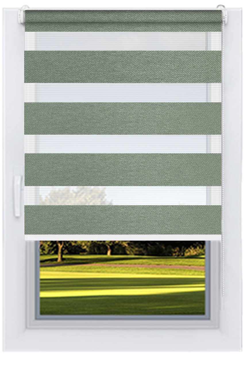 Ролета День Ніч Мілано Оливковий, фото 1