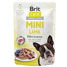 Вологий корм для собак Brit Care Mini pouch філе ягня в соусі 85 g