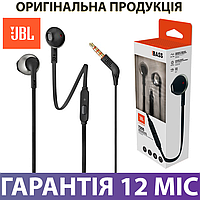 Навушники JBL T-205 (JBLT205BLK) чорні, дротові, з мікрофоном (жбл t205)