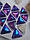 Стрази пришивні Трикутник 12 мм Amethyst AB, скло, фото 2